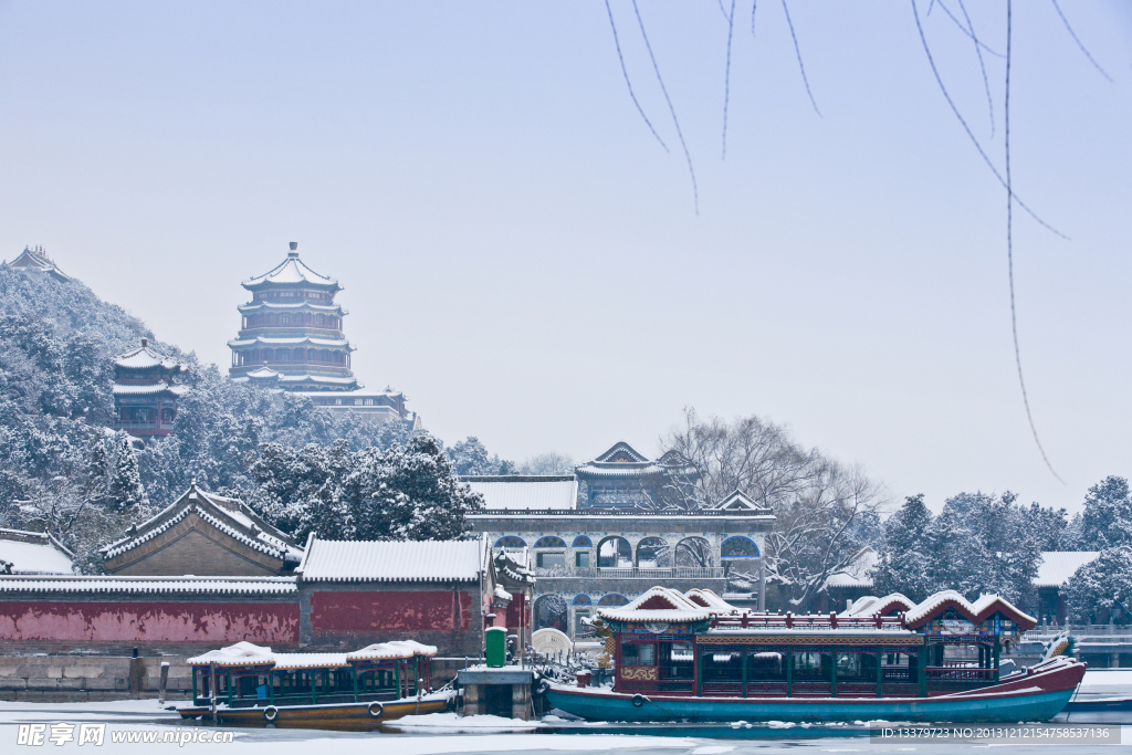 颐和园雪景