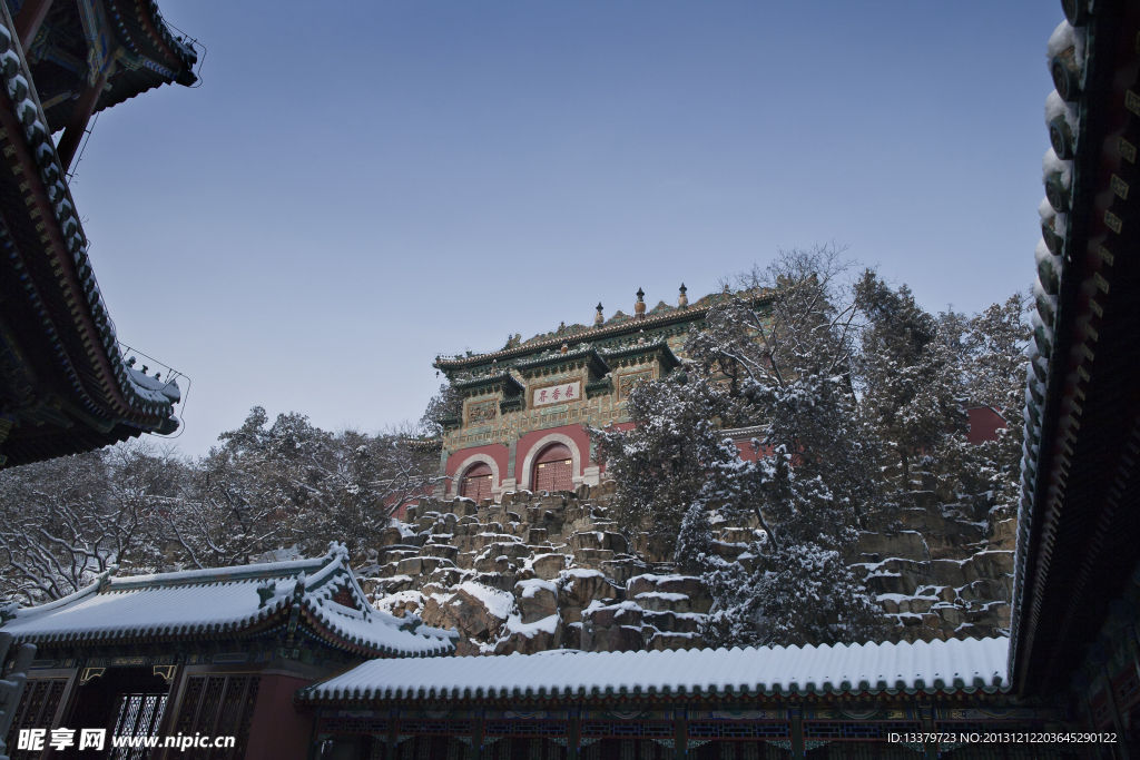 万寿山雪景