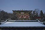 万寿山山顶雪景