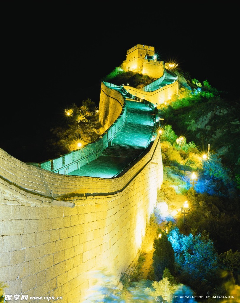长城夜景