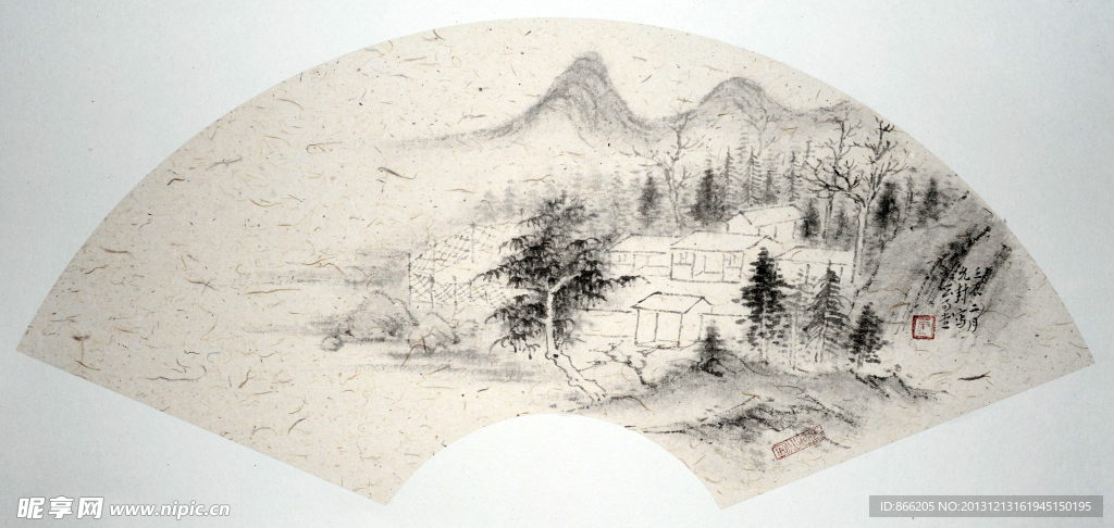山水小品国画
