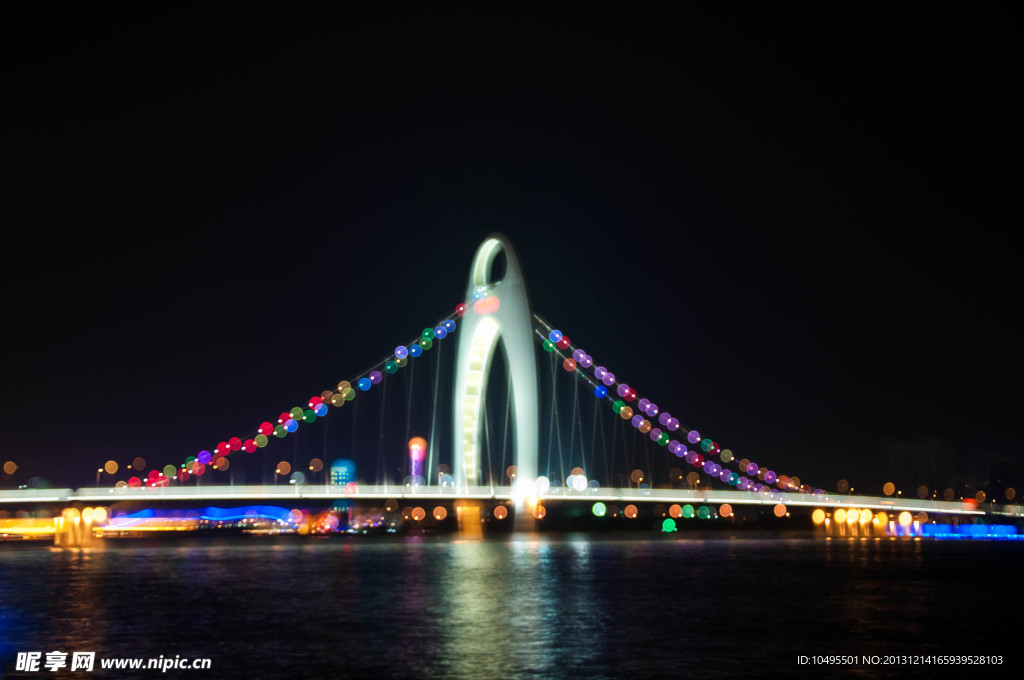 广州猎德大桥彩灯