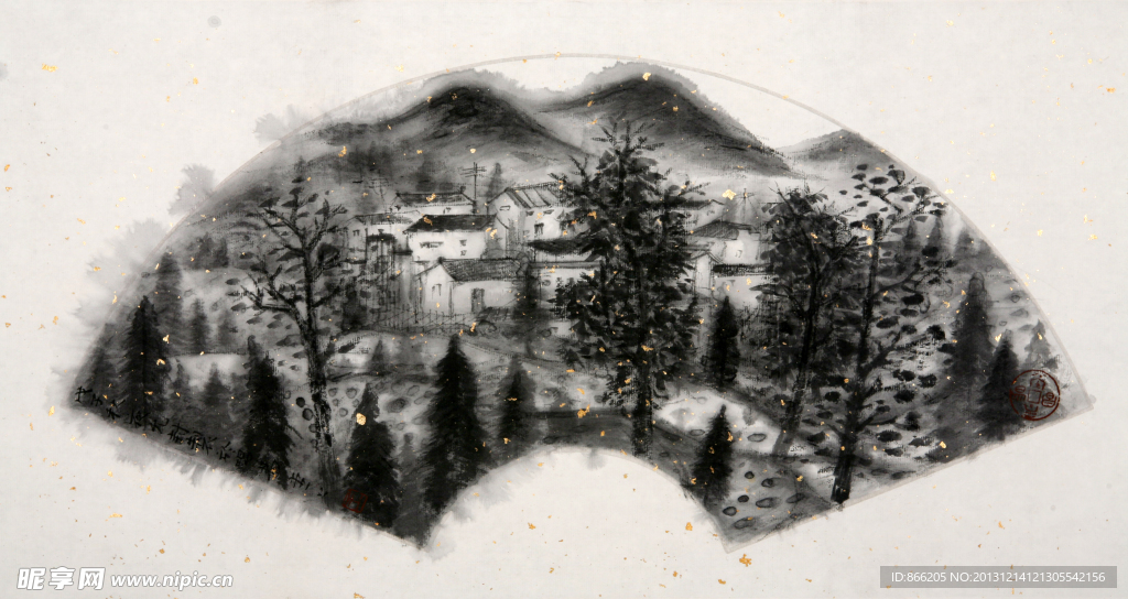 国画山水小品