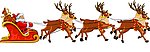 圣诞老人骑的小鹿车