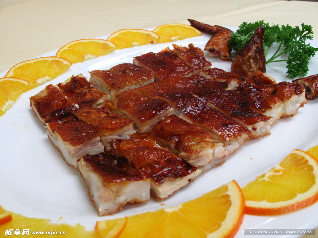 油红的大盘烤肉