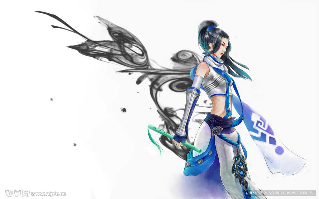 手绘动漫美女