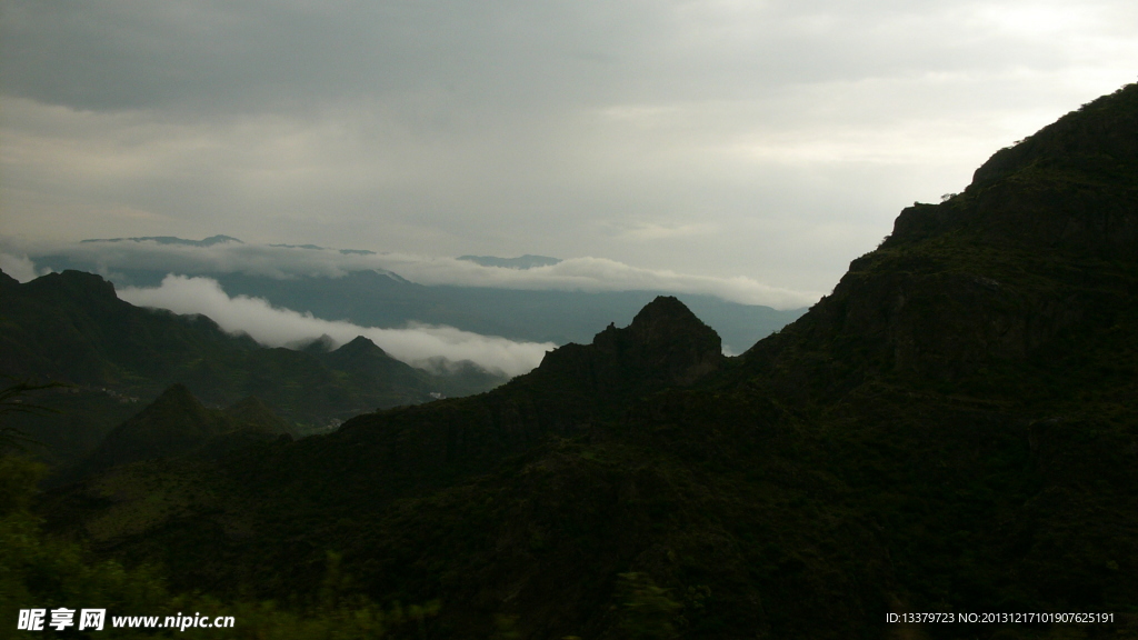 也门中部的高山