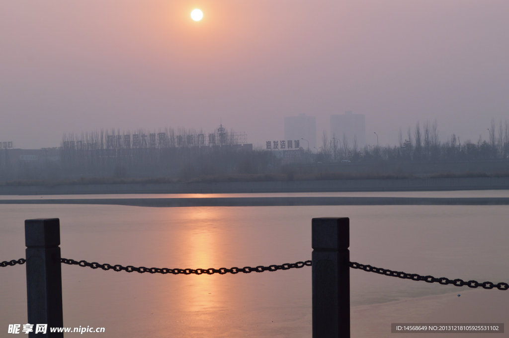 汾河 夕阳