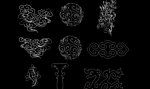 复古祥云图案CAD
