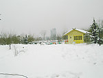 雪景 房子 摄影