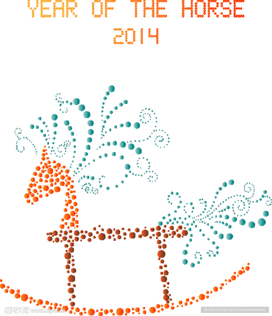 2014马年背景
