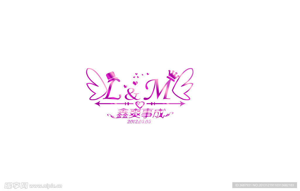 婚礼主题背景logo