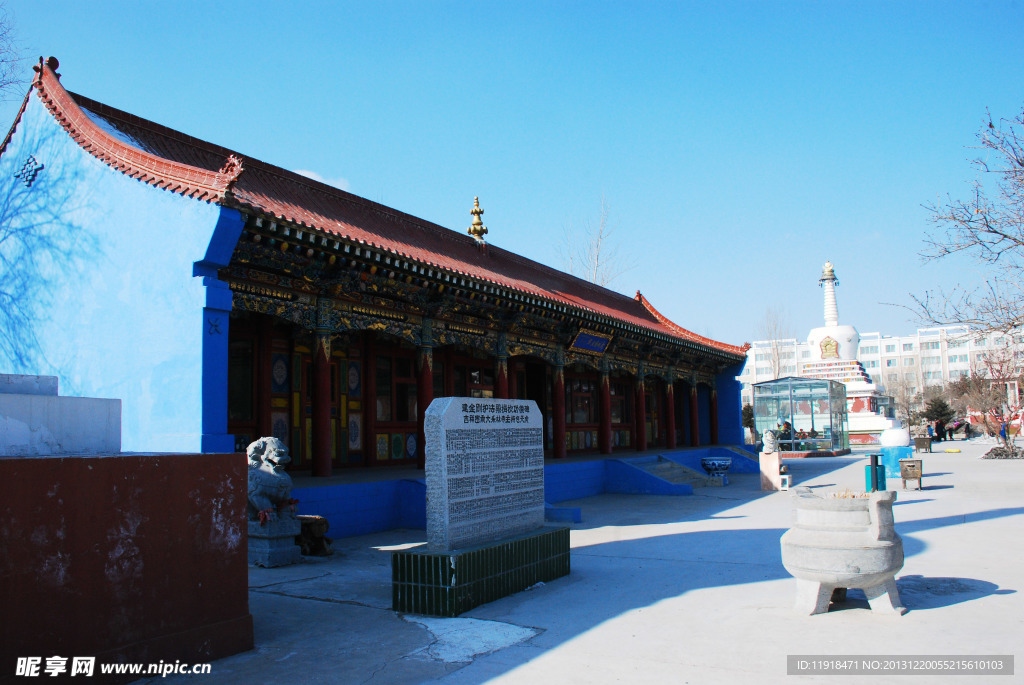 通辽大乐林寺建筑风景