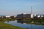 根河夏天建筑风景