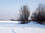 根河南河套雪景