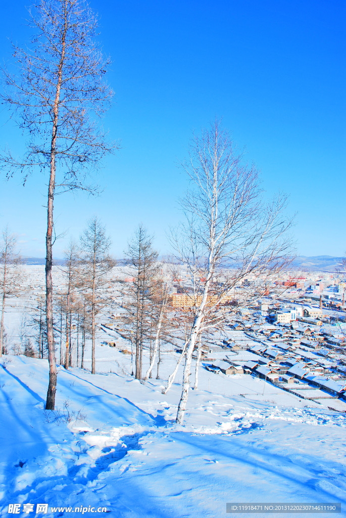 五峰山冬天雪景