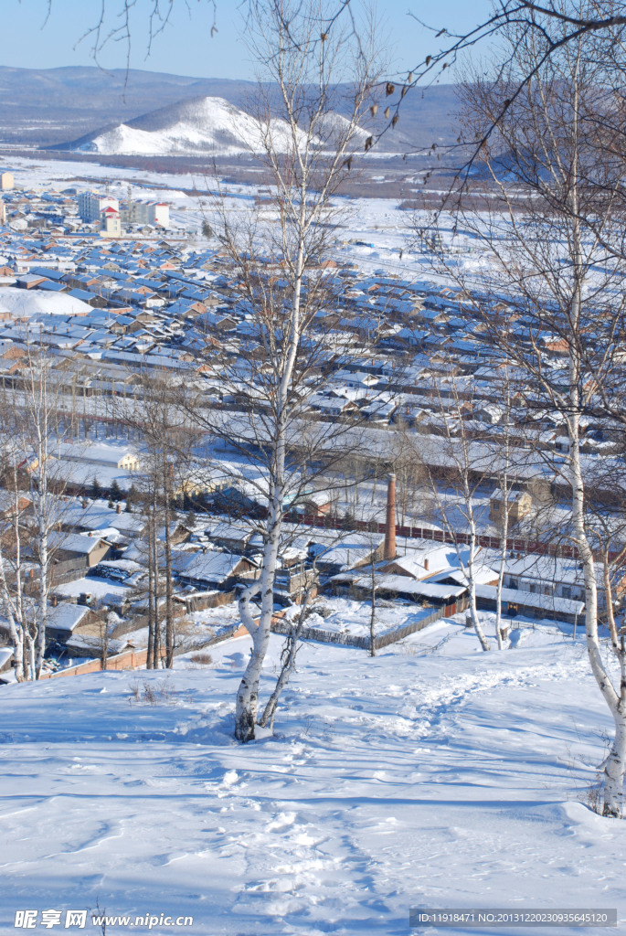五峰山冬天雪景
