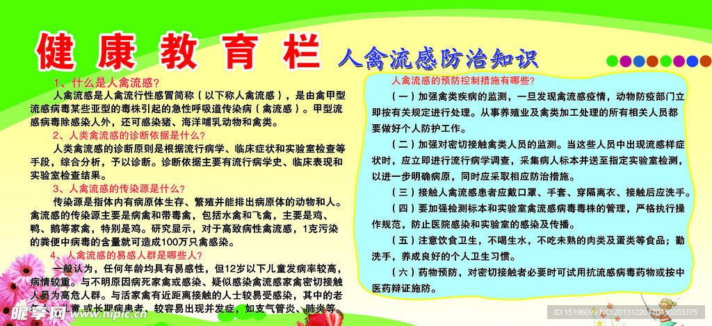 健康教育展板