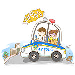 警车里脸色发青的女生