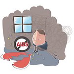 蜷缩角落里的爱滋患者