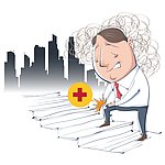 膝盖痛的关节炎患者
