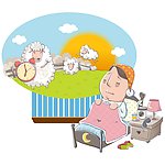 在床上数绵羊的失眠者