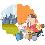 擤鼻涕的感冒患者
