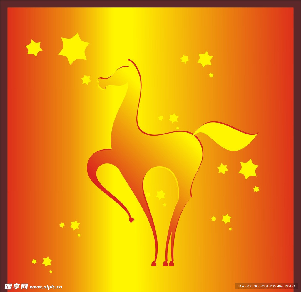 马形状花纹