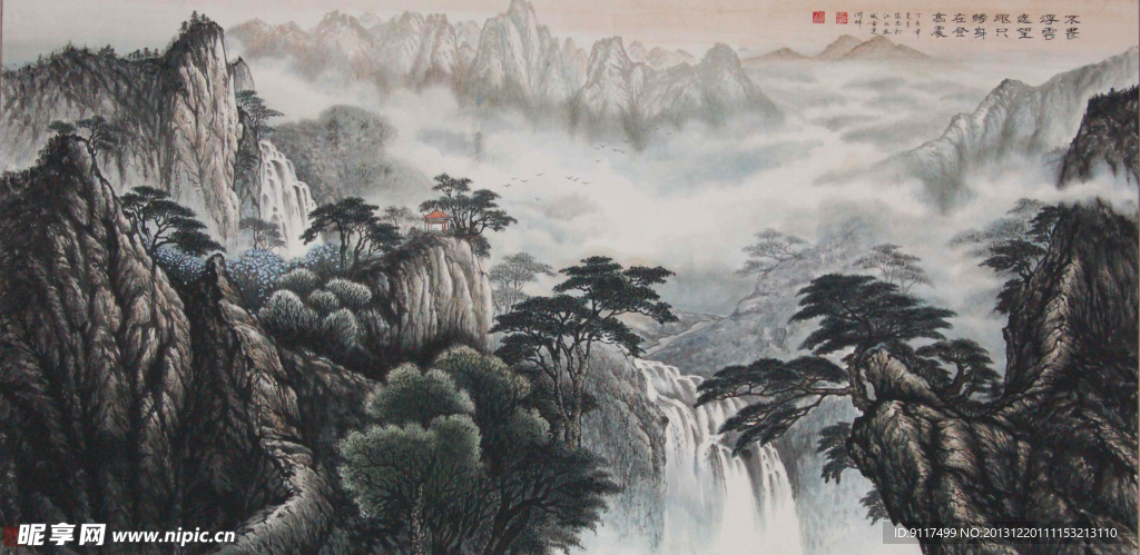 水墨山水 登高处