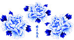 青花牡丹