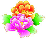 牡丹花 喷绘牡丹花
