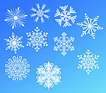 各种雪花 素材