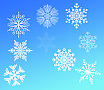 白色雪花