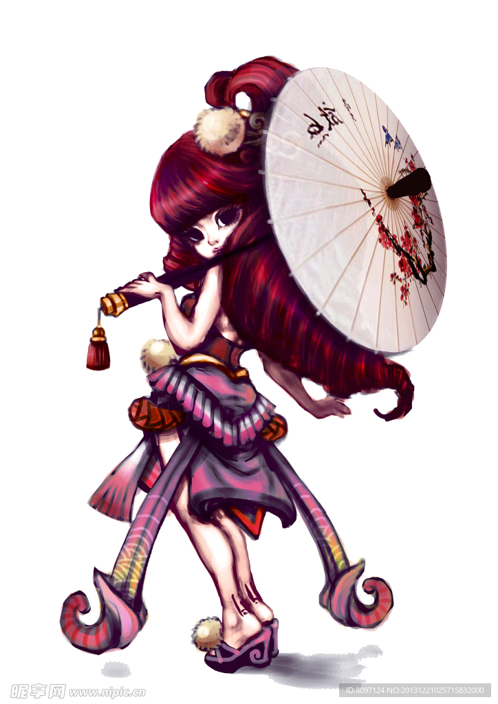 手绘动漫美女