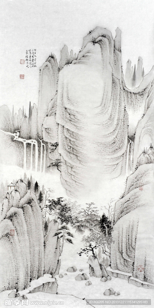 国画山水小品
