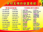 乡村文明行动宣传栏