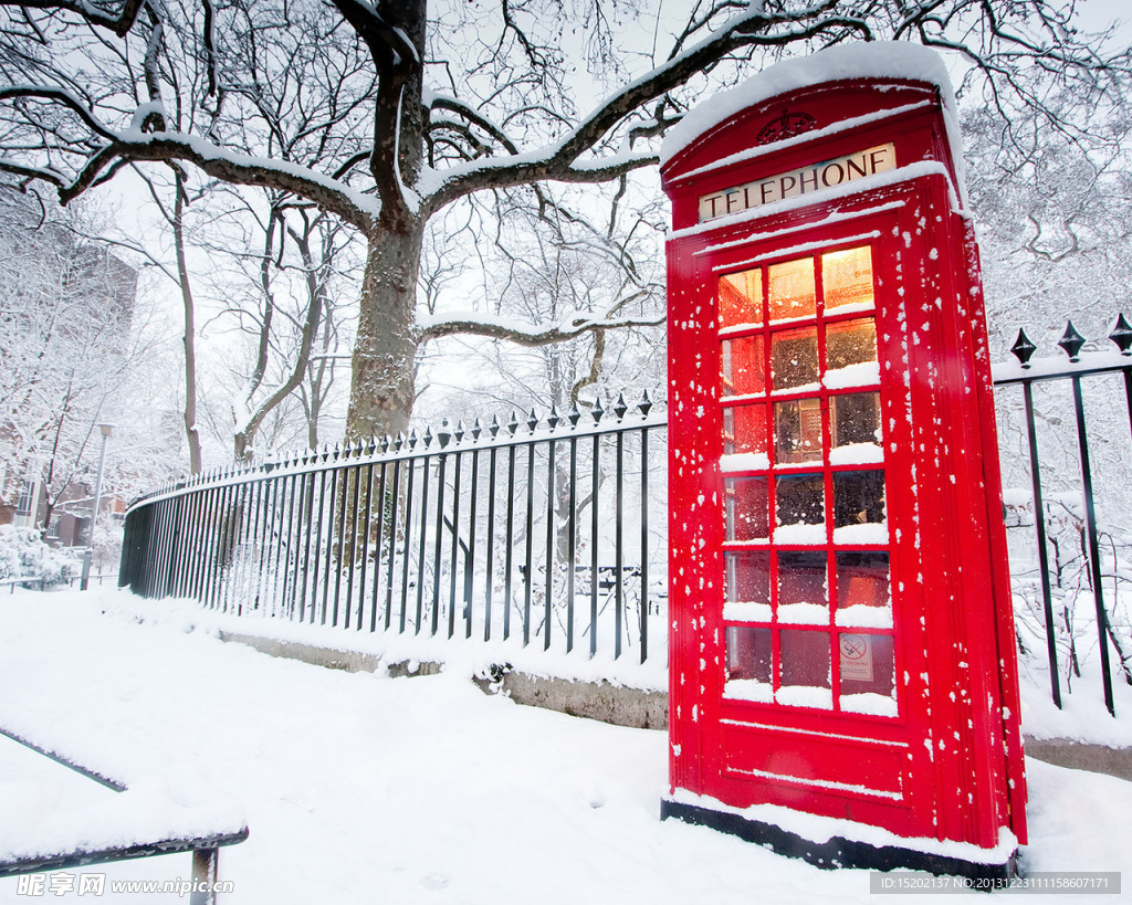 伦敦雪天