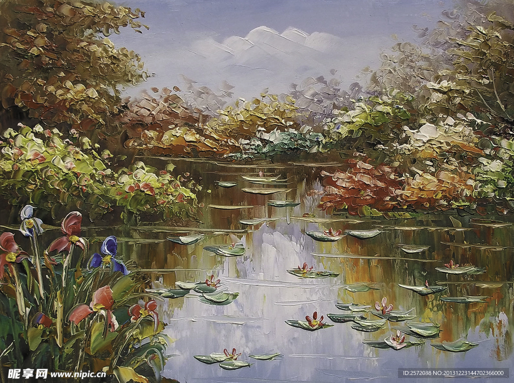 水潭夏景