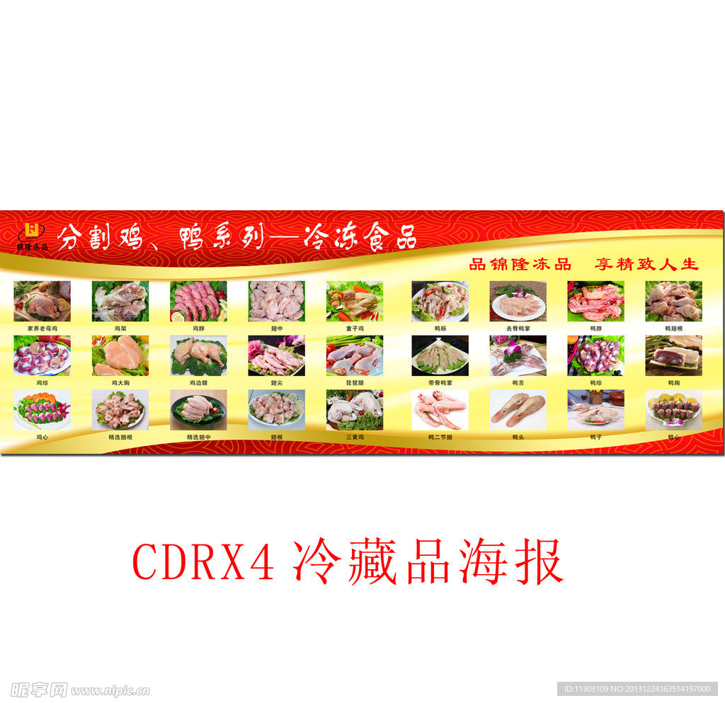 冷藏品 冷冻品 海报