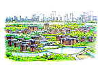 城市绘画