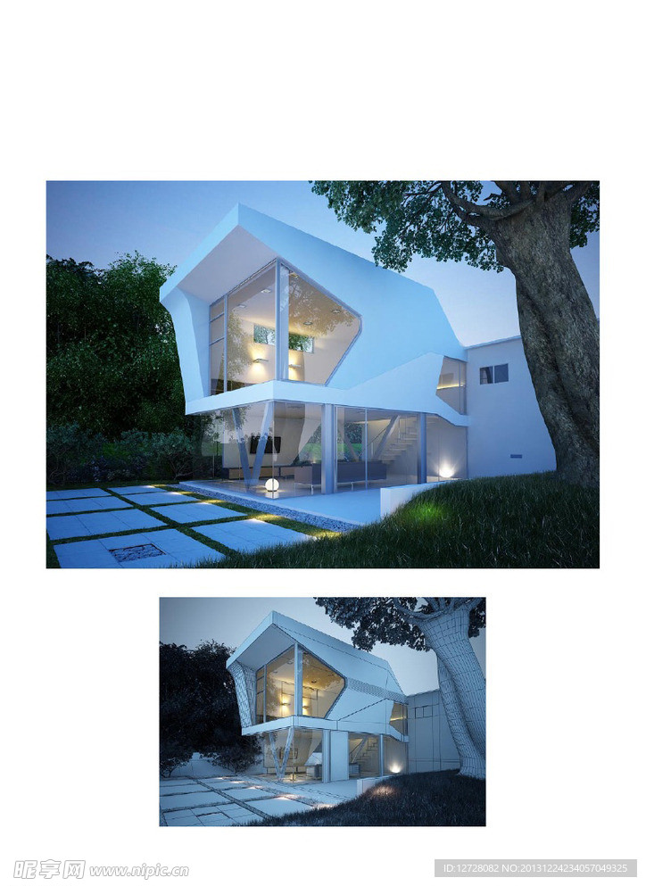 住宅 别墅模型