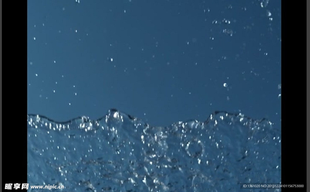 水底水花
