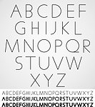 简约字母