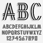 线条字母