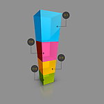 3d柱体标签