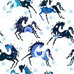 骏马花纹