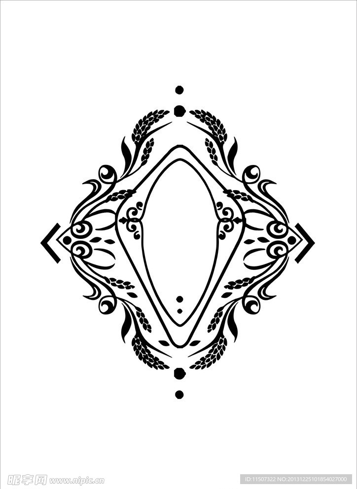 麦穗文字框