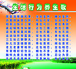 生活行为展板