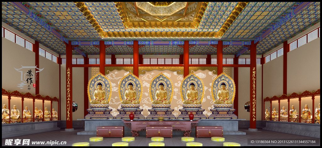 寺庙吊顶大雄宝殿吊顶