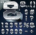 金属数字